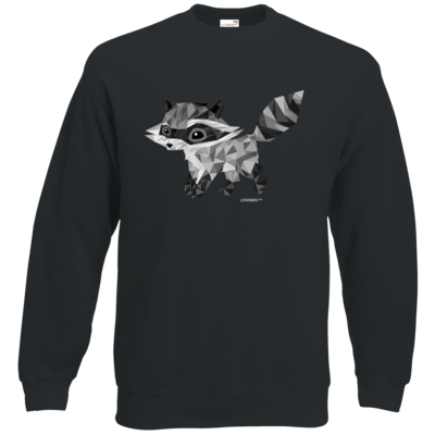 Motiv: Sweatshirt Set In - Raccoonus Triangle - bestimme auf Wunsch Details wie Produkt, Grösse, Farbe und Position selbst ! Motiv: Sweatshirt Set In - Raccoonus Triangle