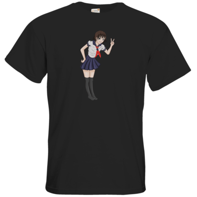 Motiv: T-Shirt Premium FAIR WEAR - Saku Girl - bestimme auf Wunsch Details wie Produkt, Grösse, Farbe und Position selbst ! Motiv: T-Shirt Premium FAIR WEAR - Saku Girl