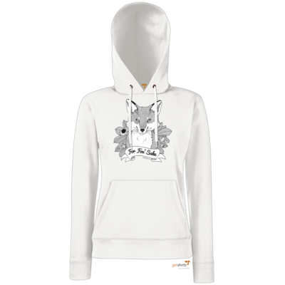 Motiv: Lady Hoodie Classic - For Fox Sake - bestimme auf Wunsch Details wie Produkt, Grösse, Farbe und Position selbst ! Motiv: Lady Hoodie Classic - For Fox Sake