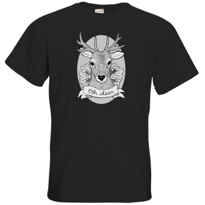 Motiv: T-Shirt Premium FAIR WEAR - Oh Deer - bestimme auf Wunsch Details wie Produkt, Grösse, Farbe und Position selbst ! Motiv: T-Shirt Premium FAIR WEAR - Oh Deer