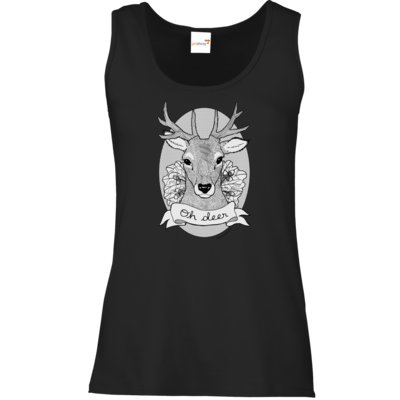 Motiv: Tank Top Damen Classic - Oh Deer - bestimme auf Wunsch Details wie Produkt, Grösse, Farbe und Position selbst ! Motiv: Tank Top Damen Classic - Oh Deer