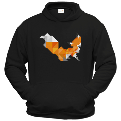 Motiv: Hoodie Classic - Foxy Triangle - bestimme auf Wunsch Details wie Produkt, Grösse, Farbe und Position selbst ! Motiv: Hoodie Classic - Foxy Triangle