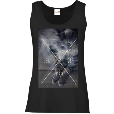 Motiv: Tank Top Damen Classic - Cat Content - bestimme auf Wunsch Details wie Produkt, Grösse, Farbe und Position selbst ! Motiv: Tank Top Damen Classic - Cat Content