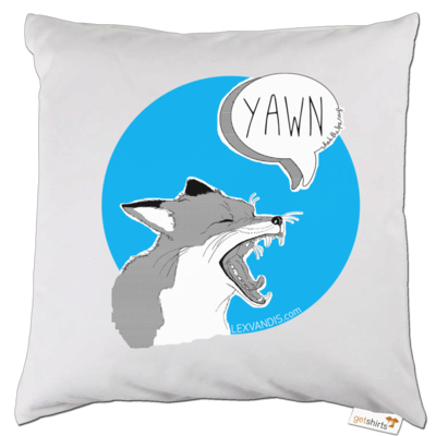 Motiv: Kissen - What the Fox says - bestimme auf Wunsch Details wie Produkt, Grösse, Farbe und Position selbst ! Motiv: Kissen - What the Fox says