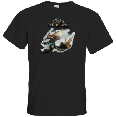 Motiv: T-Shirt Premium FAIR WEAR - Blackguards - Flightdragon - bestimme auf Wunsch Details wie Produkt, Grösse, Farbe und Position selbst ! Motiv: T-Shirt Premium FAIR WEAR - Blackguards - Flightdragon