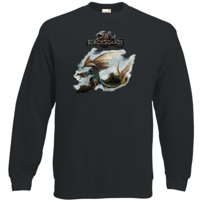 Motiv: Sweatshirt Classic - Blackguards - Flightdragon - bestimme auf Wunsch Details wie Produkt, Grösse, Farbe und Position selbst ! Motiv: Sweatshirt Classic - Blackguards - Flightdragon