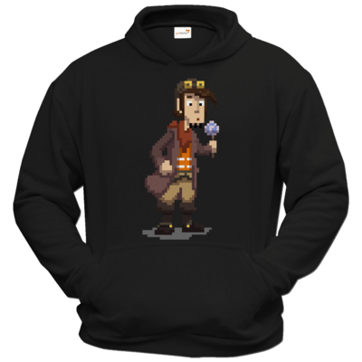 Motiv: Hoodie Classic - Deponia - Pixelrufus - bestimme auf Wunsch Details wie Produkt, Grösse, Farbe und Position selbst ! Motiv: Hoodie Classic - Deponia - Pixelrufus
