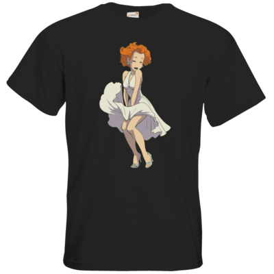 Motiv: T-Shirt Premium FAIR WEAR - Deponia - Marilyn Monroe Goal - bestimme auf Wunsch Details wie Produkt, Grösse, Farbe und Position selbst ! Motiv: T-Shirt Premium FAIR WEAR - Deponia - Marilyn Monroe Goal