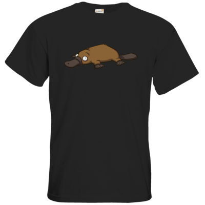 Motiv: T-Shirt Premium FAIR WEAR - Deponia - Erdschnabeltier - bestimme auf Wunsch Details wie Produkt, Grösse, Farbe und Position selbst ! Motiv: T-Shirt Premium FAIR WEAR - Deponia - Erdschnabeltier