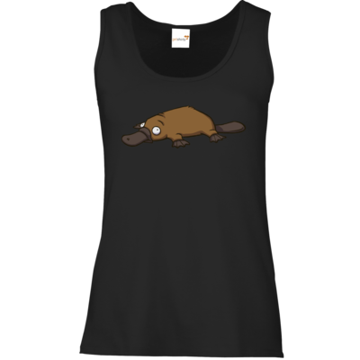 Motiv: Tank Top Damen Classic - Deponia - Erdschnabeltier - bestimme auf Wunsch Details wie Produkt, Grösse, Farbe und Position selbst ! Motiv: Tank Top Damen Classic - Deponia - Erdschnabeltier