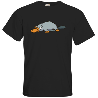 Motiv: T-Shirt Premium FAIR WEAR - Deponia - Luftschnabeltier - bestimme auf Wunsch Details wie Produkt, Grösse, Farbe und Position selbst ! Motiv: T-Shirt Premium FAIR WEAR - Deponia - Luftschnabeltier