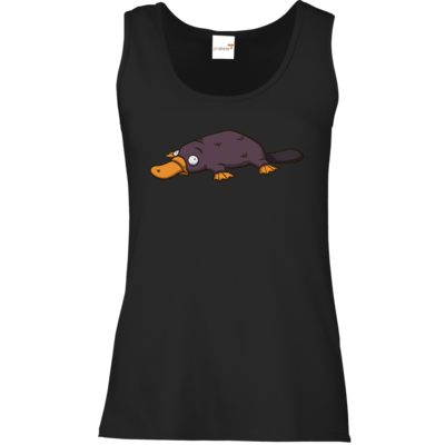 Motiv: Tank Top Damen Classic - Deponia - Wasserschnabeltier - bestimme auf Wunsch Details wie Produkt, Grösse, Farbe und Position selbst ! Motiv: Tank Top Damen Classic - Deponia - Wasserschnabeltier