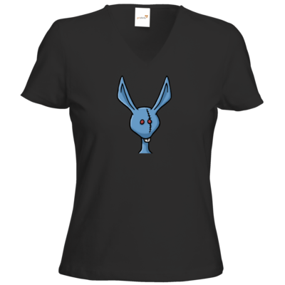 Motiv: T-Shirt Damen V-Neck Classic - Harveys neue Augen - Harvey Button - bestimme auf Wunsch Details wie Produkt, Grösse, Farbe und Position selbst ! Motiv: T-Shirt Damen V-Neck Classic - Harveys neue Augen - Harvey Button