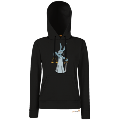 Motiv: Lady Hoodie Classic - Harveys neue Augen - Justitia - bestimme auf Wunsch Details wie Produkt, Grösse, Farbe und Position selbst ! Motiv: Lady Hoodie Classic - Harveys neue Augen - Justitia
