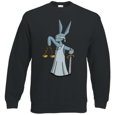 Motiv: Sweatshirt Classic - Harveys neue Augen - Justitia - bestimme auf Wunsch Details wie Produkt, Grösse, Farbe und Position selbst ! Motiv: Sweatshirt Classic - Harveys neue Augen - Justitia