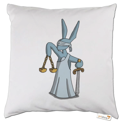 Motiv: Kissen - Harveys neue Augen - Justitia - bestimme auf Wunsch Details wie Produkt, Grösse, Farbe und Position selbst ! Motiv: Kissen - Harveys neue Augen - Justitia