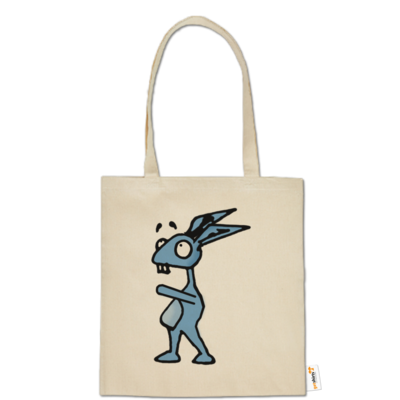 Motiv: Baumwolltasche - Edna bricht aus - Harvey guckt nach oben - bestimme auf Wunsch Details wie Produkt, Grösse, Farbe und Position selbst ! Motiv: Baumwolltasche - Edna bricht aus - Harvey guckt nach oben
