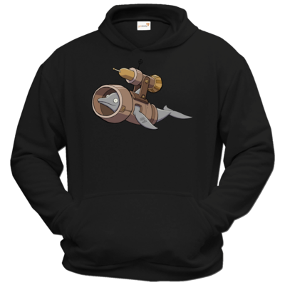 Motiv: Hoodie Classic - Deponia - Torpedodelphin - bestimme auf Wunsch Details wie Produkt, Grösse, Farbe und Position selbst ! Motiv: Hoodie Classic - Deponia - Torpedodelphin