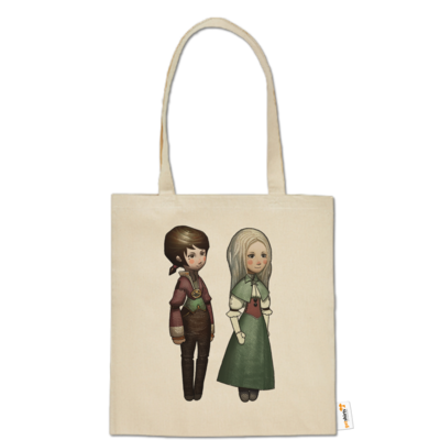 Motiv: Baumwolltasche - The Devils Men - Emily und Adelaide - bestimme auf Wunsch Details wie Produkt, Grösse, Farbe und Position selbst ! Motiv: Baumwolltasche - The Devils Men - Emily und Adelaide