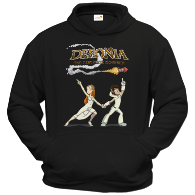 Motiv: Hoodie Classic - Deponia - Disco Pose - bestimme auf Wunsch Details wie Produkt, Grösse, Farbe und Position selbst ! Motiv: Hoodie Classic - Deponia - Disco Pose
