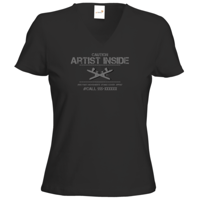 Motiv: T-Shirt Damen V-Neck Classic - artistinside - bestimme auf Wunsch Details wie Produkt, Grösse, Farbe und Position selbst ! Motiv: T-Shirt Damen V-Neck Classic - artistinside