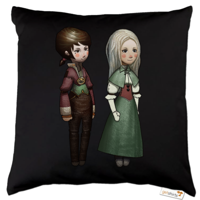 Motiv: Kissen Baumwolle - The Devils Men - Emily und Adelaide - bestimme auf Wunsch Details wie Produkt, Grösse, Farbe und Position selbst ! Motiv: Kissen Baumwolle - The Devils Men - Emily und Adelaide