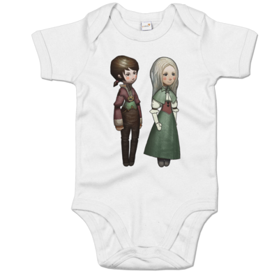 Motiv: Baby Body Organic - The Devils Men - Emily und Adelaide - bestimme auf Wunsch Details wie Produkt, Grösse, Farbe und Position selbst ! Motiv: Baby Body Organic - The Devils Men - Emily und Adelaide