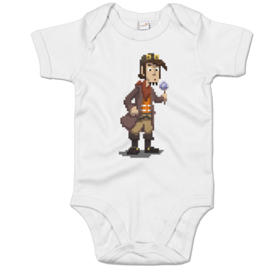 Motiv: Baby Body Organic - Deponia - Pixelrufus - bestimme auf Wunsch Details wie Produkt, Grösse, Farbe und Position selbst ! Motiv: Baby Body Organic - Deponia - Pixelrufus
