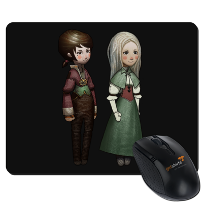 Motiv: Mousepad Textil - The Devils Men - Emily und Adelaide - bestimme auf Wunsch Details wie Produkt, Grösse, Farbe und Position selbst ! Motiv: Mousepad Textil - The Devils Men - Emily und Adelaide