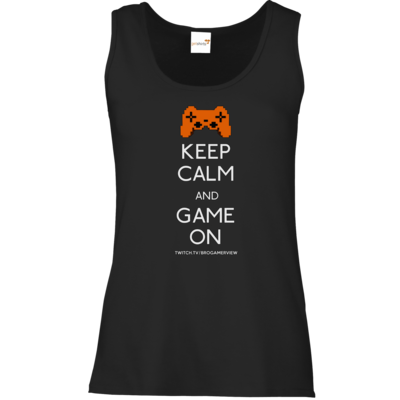Motiv: Tank Top Damen Classic - Keep Calm Game On - bestimme auf Wunsch Details wie Produkt, Grösse, Farbe und Position selbst ! Motiv: Tank Top Damen Classic - Keep Calm Game On