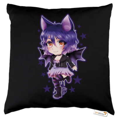 Motiv: Kissen Baumwolle - Bat Girl - bestimme auf Wunsch Details wie Produkt, Grösse, Farbe und Position selbst ! Motiv: Kissen Baumwolle - Bat Girl