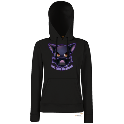 Motiv: Hoodie Damen Classic - Too cute to spook - bestimme auf Wunsch Details wie Produkt, Grösse, Farbe und Position selbst ! Motiv: Hoodie Damen Classic - Too cute to spook