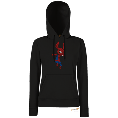 Motiv: Hoodie Damen Classic - Edna bricht aus - SpiderHarvey - bestimme auf Wunsch Details wie Produkt, Grösse, Farbe und Position selbst ! Motiv: Hoodie Damen Classic - Edna bricht aus - SpiderHarvey
