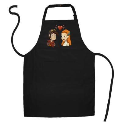 Motiv: Schürze - Deponia - Pixel Liebe - bestimme auf Wunsch Details wie Produkt, Grösse, Farbe und Position selbst ! Motiv: Schürze - Deponia - Pixel Liebe