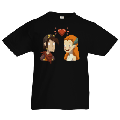 Motiv: Kids T-Shirt Premium FAIR WEAR - Deponia - Pixel Liebe - bestimme auf Wunsch Details wie Produkt, Grösse, Farbe und Position selbst ! Motiv: Kids T-Shirt Premium FAIR WEAR - Deponia - Pixel Liebe