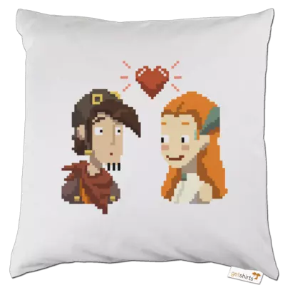 Motiv: Kissen - Deponia - Pixel Liebe - bestimme auf Wunsch Details wie Produkt, Grösse, Farbe und Position selbst ! Motiv: Kissen - Deponia - Pixel Liebe