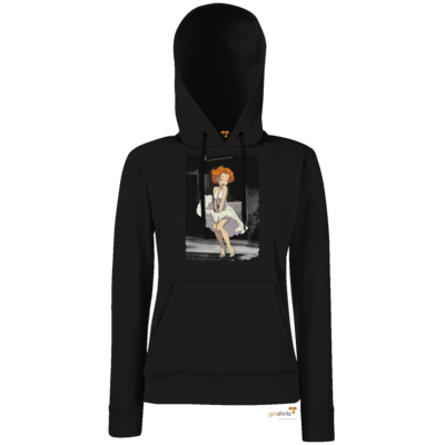 Motiv: Hoodie Damen Classic - Hommage - Marylin Mongoal - bestimme auf Wunsch Details wie Produkt, Grösse, Farbe und Position selbst ! Motiv: Hoodie Damen Classic - Hommage - Marylin Mongoal