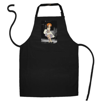 Motiv: Schürze - Hommage - Marylin Mongoal - bestimme auf Wunsch Details wie Produkt, Grösse, Farbe und Position selbst ! Motiv: Schürze - Hommage - Marylin Mongoal