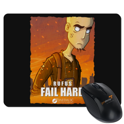 Motiv: Mousepad Textil - Hommage - Fail Hard - bestimme auf Wunsch Details wie Produkt, Grösse, Farbe und Position selbst ! Motiv: Mousepad Textil - Hommage - Fail Hard