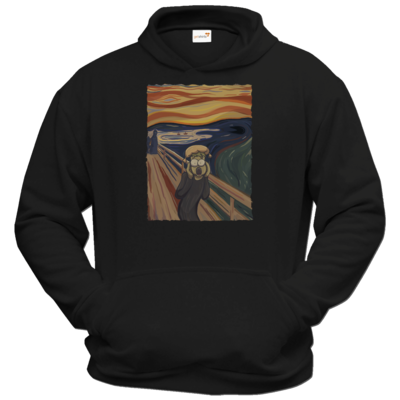 Motiv: Hoodie Classic - Hommage - Der Schrei - bestimme auf Wunsch Details wie Produkt, Grösse, Farbe und Position selbst ! Motiv: Hoodie Classic - Hommage - Der Schrei