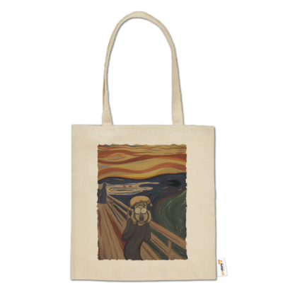 Motiv: Baumwolltasche - Hommage - Der Schrei - bestimme auf Wunsch Details wie Produkt, Grösse, Farbe und Position selbst ! Motiv: Baumwolltasche - Hommage - Der Schrei