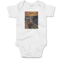 Motiv: Baby Body Organic - Hommage - Der Schrei - bestimme auf Wunsch Details wie Produkt, Grösse, Farbe und Position selbst ! Motiv: Baby Body Organic - Hommage - Der Schrei