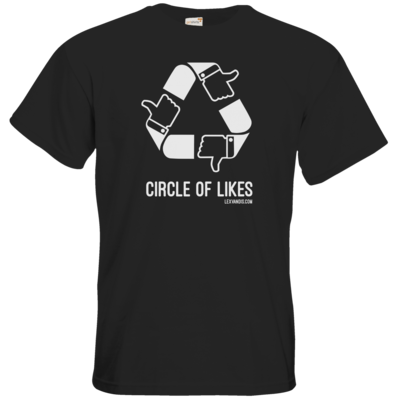 Motiv: T-Shirt Premium FAIR WEAR - Circle of Likes - bestimme auf Wunsch Details wie Produkt, Grösse, Farbe und Position selbst ! Motiv: T-Shirt Premium FAIR WEAR - Circle of Likes