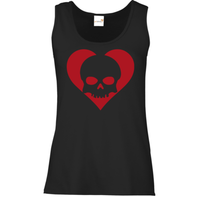 Motiv: Tank Top Damen Classic - Piratenherz - bestimme auf Wunsch Details wie Produkt, Grösse, Farbe und Position selbst ! Motiv: Tank Top Damen Classic - Piratenherz