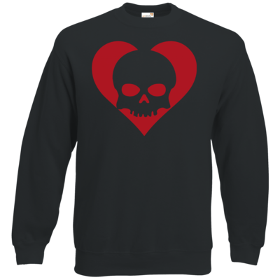 Motiv: Sweatshirt Classic - Piratenherz - bestimme auf Wunsch Details wie Produkt, Grösse, Farbe und Position selbst ! Motiv: Sweatshirt Classic - Piratenherz
