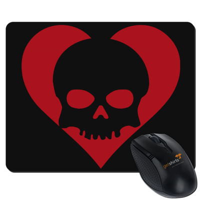 Motiv: Mousepad Textil - Piratenherz - bestimme auf Wunsch Details wie Produkt, Grösse, Farbe und Position selbst ! Motiv: Mousepad Textil - Piratenherz