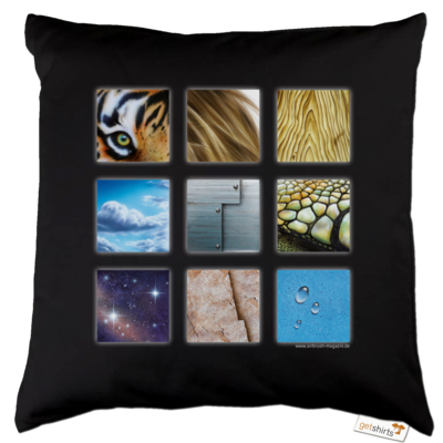 Motiv: Kissen Baumwolle - Texturen Quadrate - bestimme auf Wunsch Details wie Produkt, Grösse, Farbe und Position selbst ! Motiv: Kissen Baumwolle - Texturen Quadrate