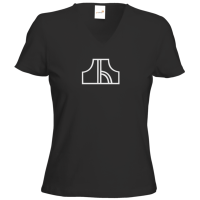 Motiv: T-Shirt Damen V-Neck Classic - Black Pants - bestimme auf Wunsch Details wie Produkt, Grösse, Farbe und Position selbst ! Motiv: T-Shirt Damen V-Neck Classic - Black Pants