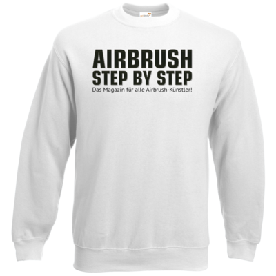 Motiv: Sweatshirt Classic - Airbrush Step BY Step Slogan - bestimme auf Wunsch Details wie Produkt, Grösse, Farbe und Position selbst ! Motiv: Sweatshirt Classic - Airbrush Step BY Step Slogan