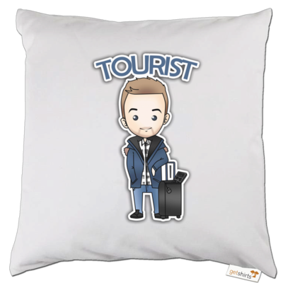 Motiv: Kissen - Tourist - bestimme auf Wunsch Details wie Produkt, Grösse, Farbe und Position selbst ! Motiv: Kissen - Tourist